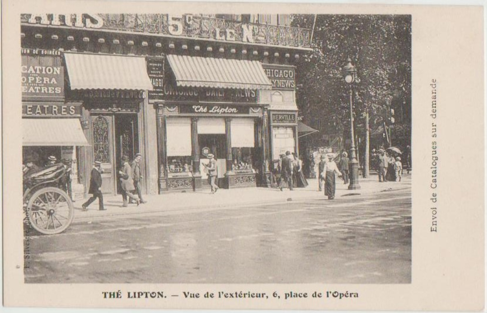 CPA 75 PARIS IX 6 Place De L'Opéra Commerce Thé LIPTON Tea - District 09