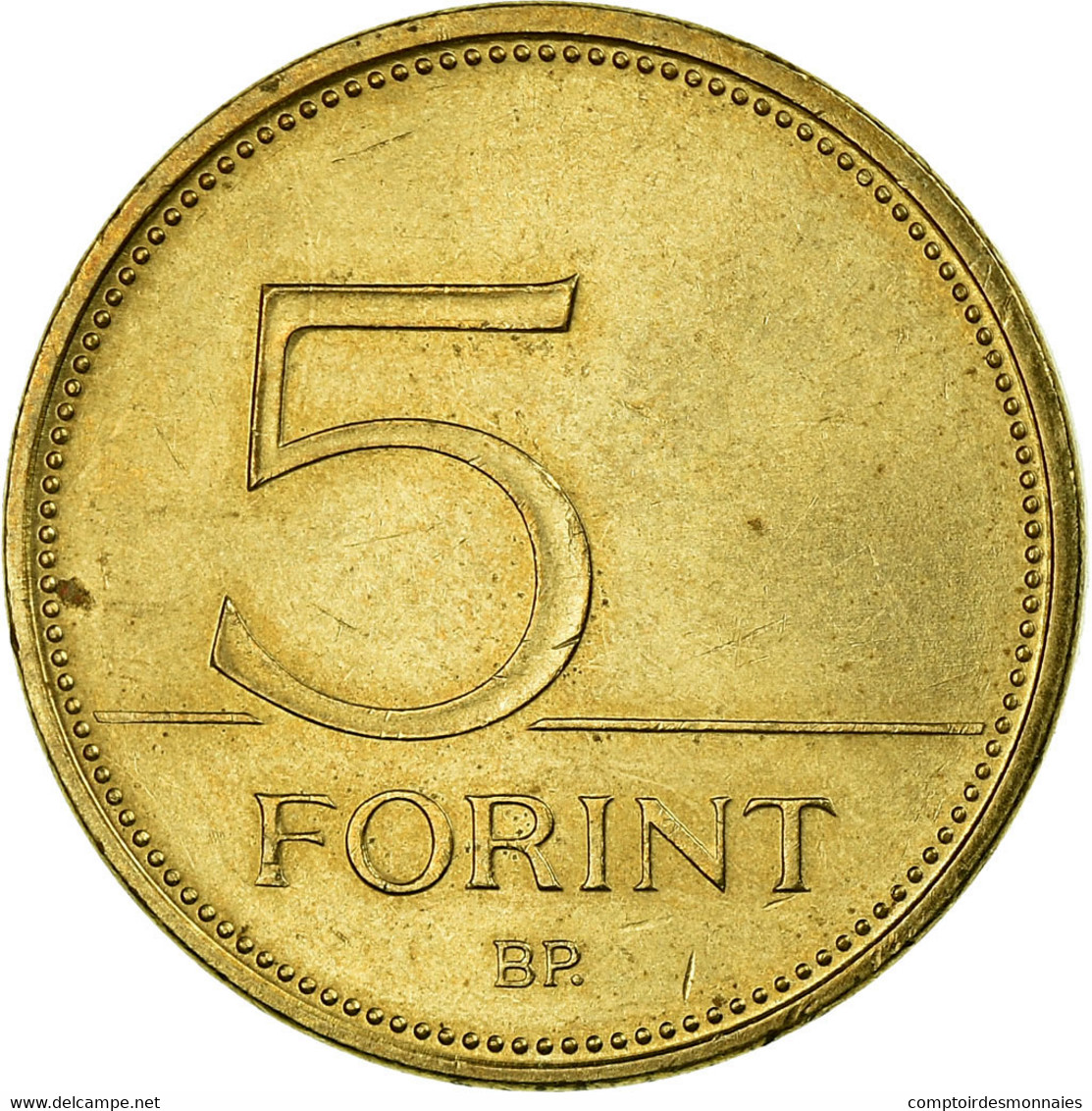 Monnaie, Hongrie, 5 Forint, 1993, Budapest, TB+, Nickel-brass, KM:694 - Hongrie