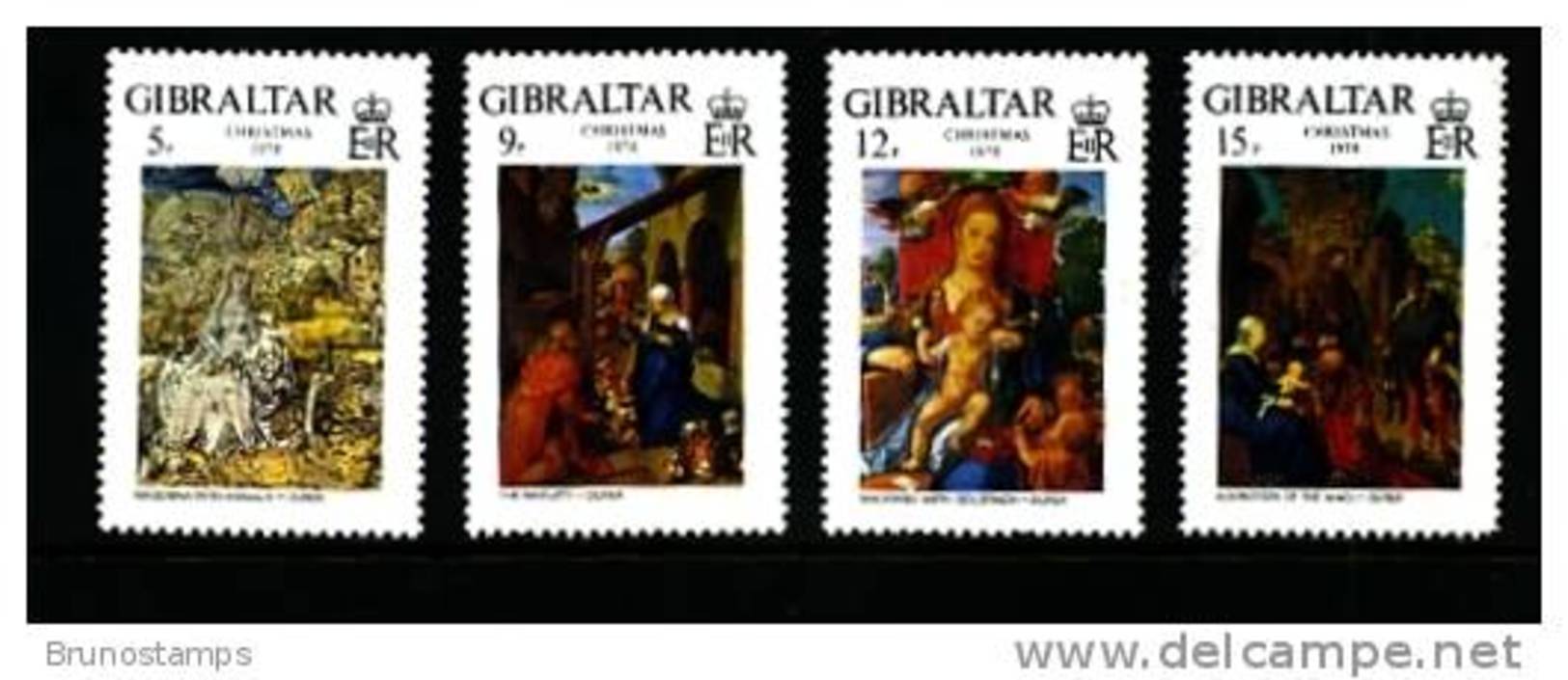 GIBRALTAR - 1978  CHRISTMAS  SET MINT NH - Gibraltar