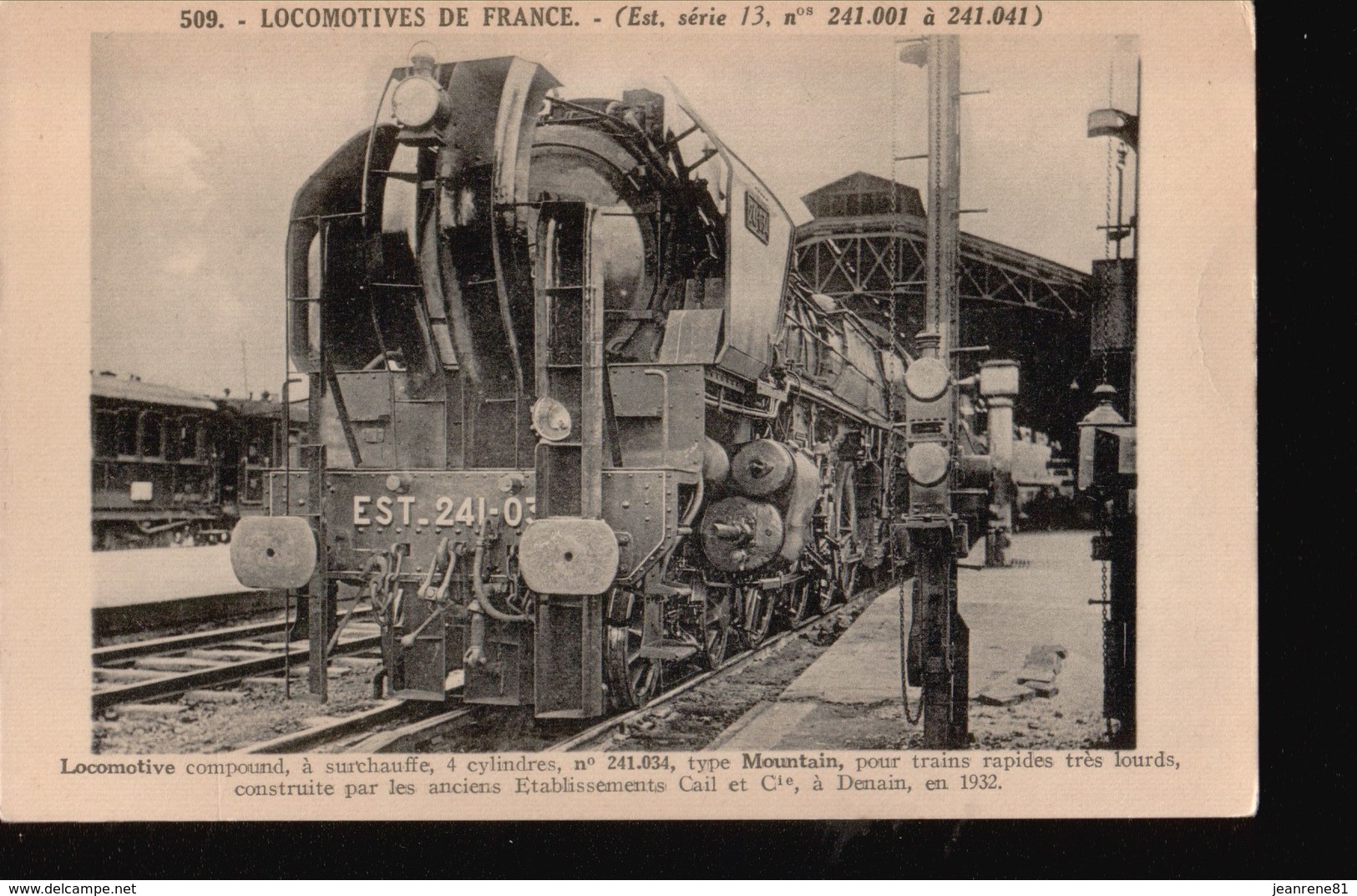 LOT074.....5 CPA LOCOMOTIVES DE FRANCE - 5 - 99 Postcards