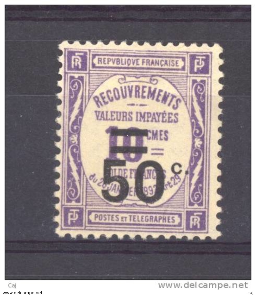 France  -  Taxes  :  Yv  51  *               ,         N2 - 1859-1959 Neufs