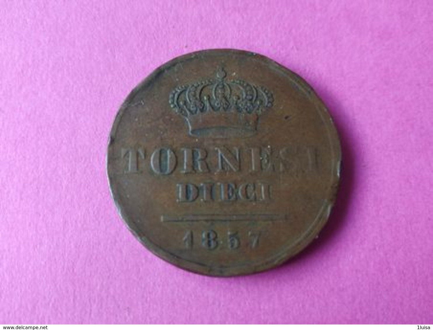 10 Tornesi 1857 - Due Sicilie