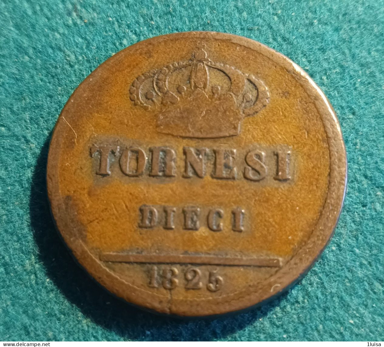 10 Tornesi 1825 - Two Sicilia