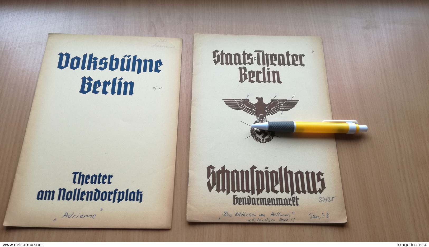 1937 1938 Volksbühne Berlin GERMANY GERMAN STAATS THEATER DEUTSCHLAND NAZI LOT MAGAZINE NEWS NEWSPAPER STATE THEATER - Teatro & Script