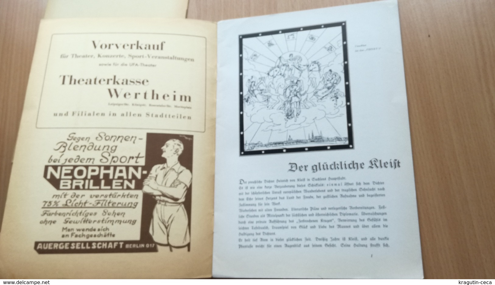 1937 1938 Volksbühne Berlin GERMANY GERMAN STAATS THEATER DEUTSCHLAND NAZI LOT MAGAZINE NEWS NEWSPAPER STATE THEATER - Théâtre & Scripts