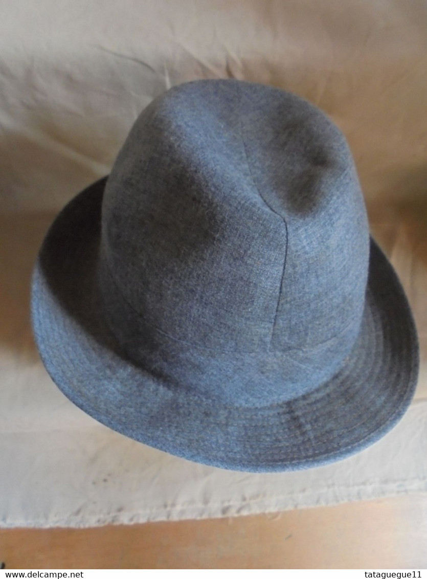 Ancien - Chapeau Femme Lydia Imperméable Gris Taille 56 - 4 1/2 Années 50 - Cuffie, Cappelli, Berretti