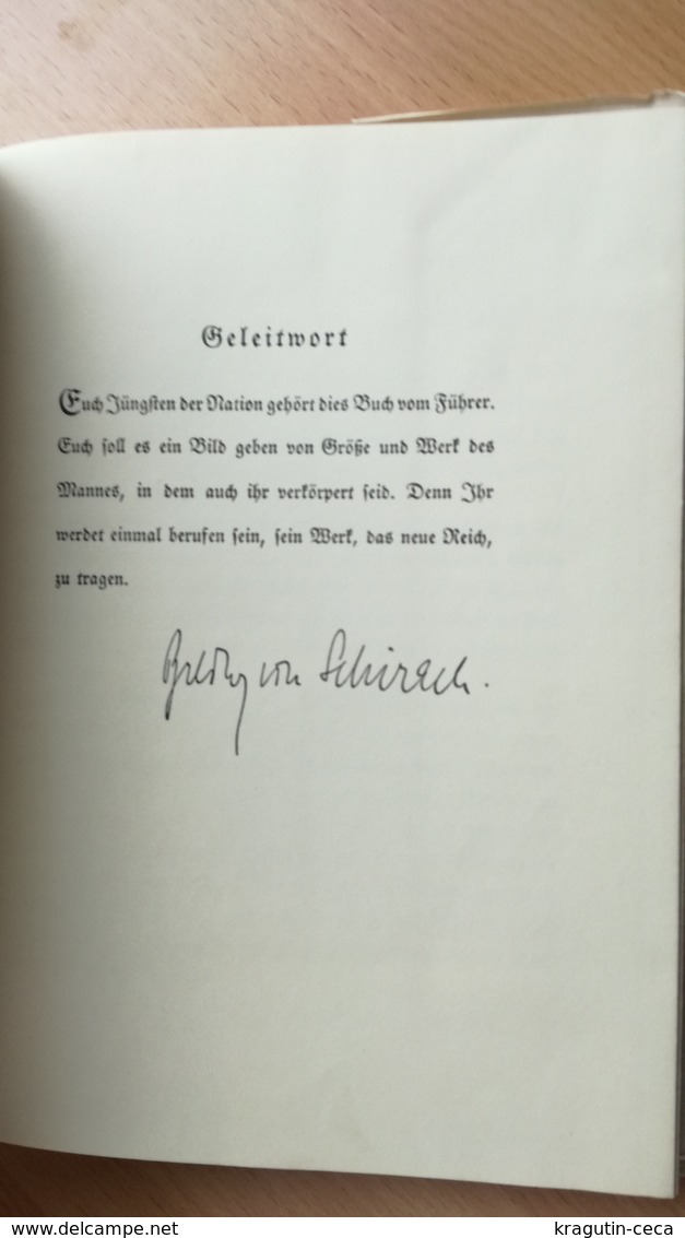 1939 BUCH VOM FÜHRER FÜR DIE DEUTSCHE JUGEND HITLER GERMANY WWII WW2 BOOK DEUTSCHLAND THIRD Drittes Reich