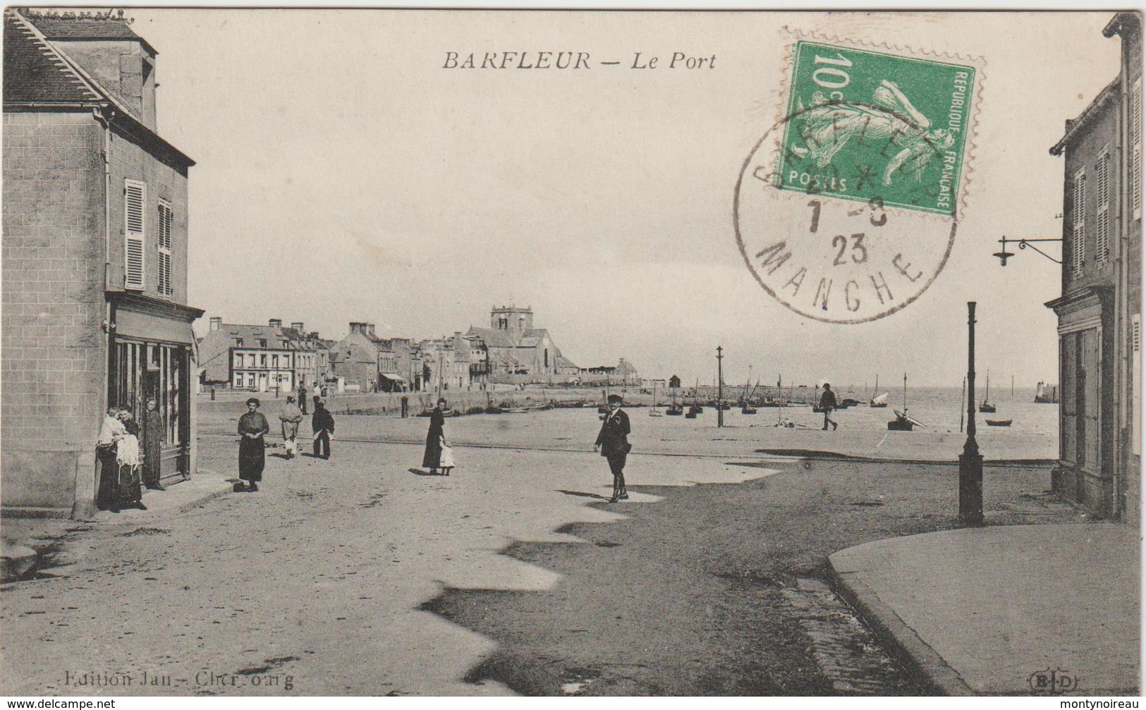 Manche : BARFLEUR  : Le  Port   1923 - Barfleur