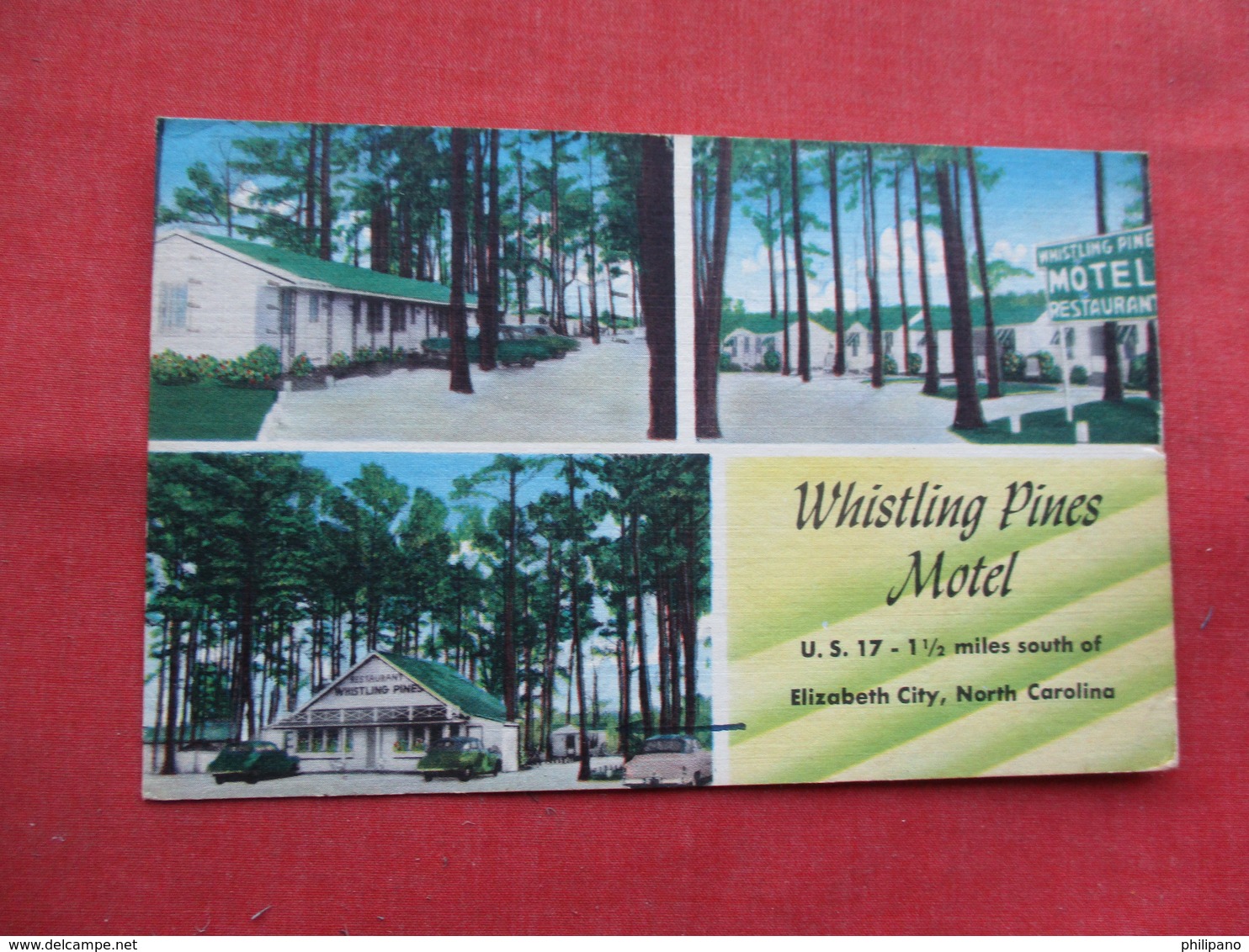 Whistling Pines Motel  Elizabeth City North Carolina    -ref    3573 - Other & Unclassified