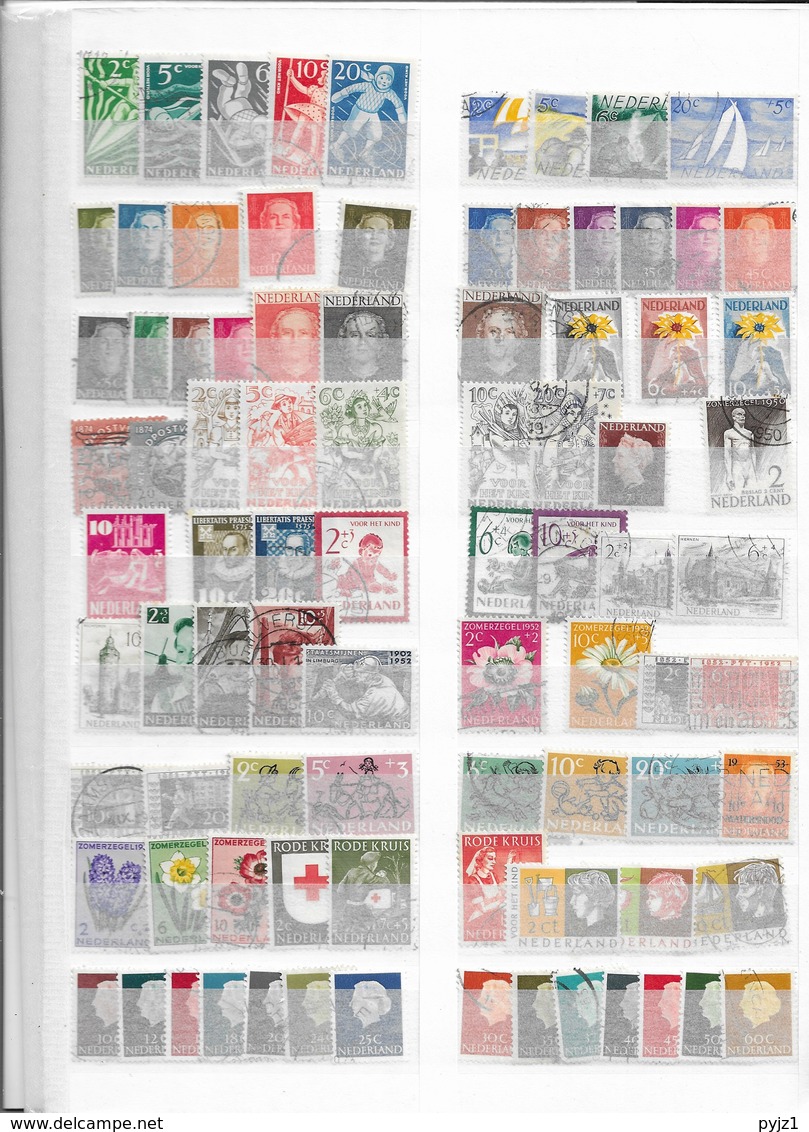 Netherlands USED collection of more then 1000  all different (16 scans)