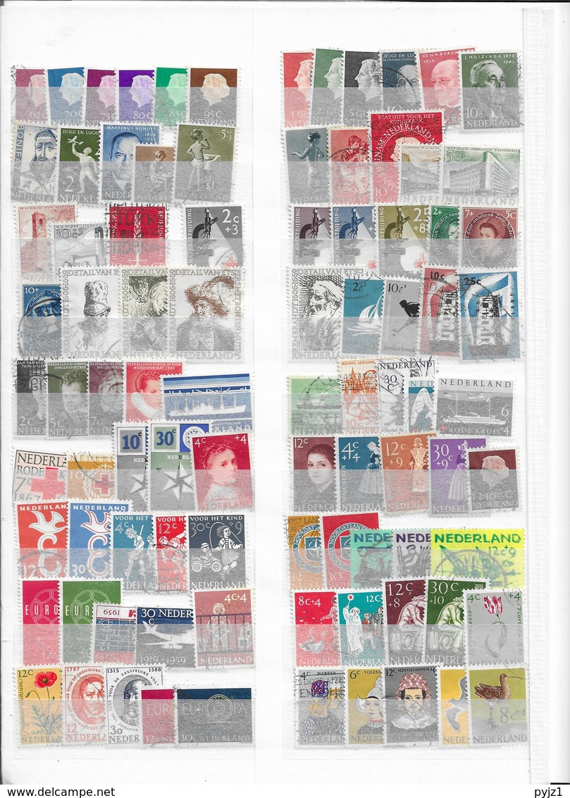 Netherlands USED collection of more then 1000  all different (16 scans)