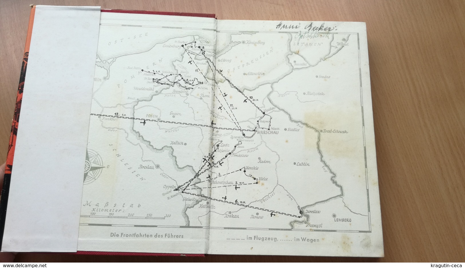 1941 Otto Dietrich Auf Den Straßen Des Sieges WWII NAZI GERMANY GERMAN ARMY POLAND BOOK MAP BUCHE DEUTSCHE FÜHRER HITLER - 5. Guerras Mundiales