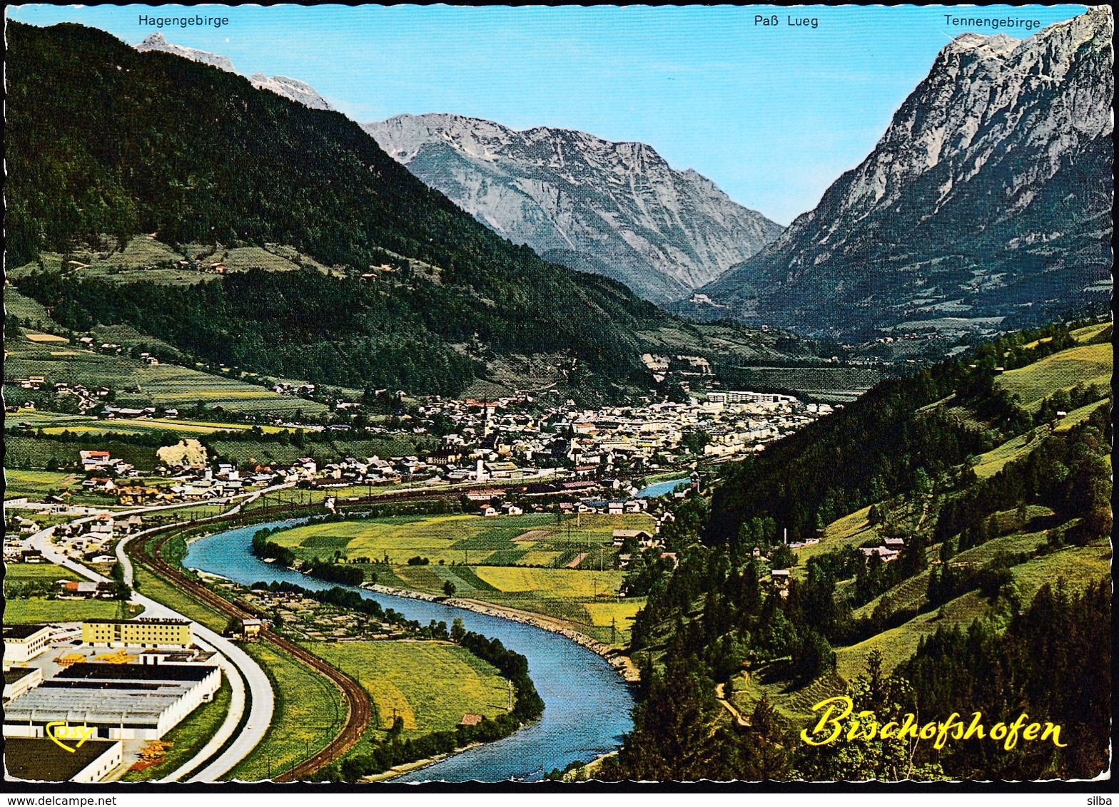 Austria Mannsworth 1974 / Bischofshofen, Panorama - Bischofshofen