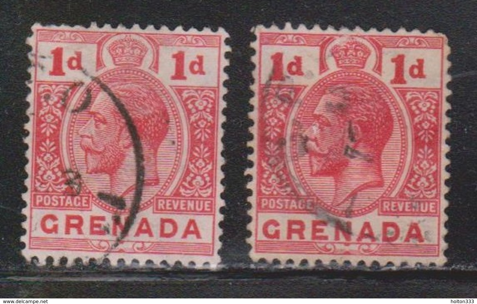 GRENADA Scott # 80, 80a Used - KGV Definitives - Colour Shades - Grenada (...-1974)