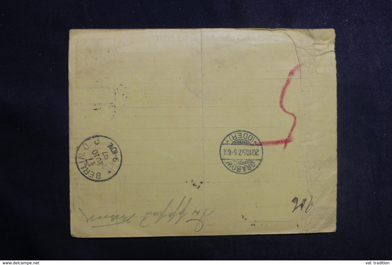ITALIE - Bulletin De Colis Postal De Napoli Pour L' Allemagne En 1897 - L 41140 - Paketmarken