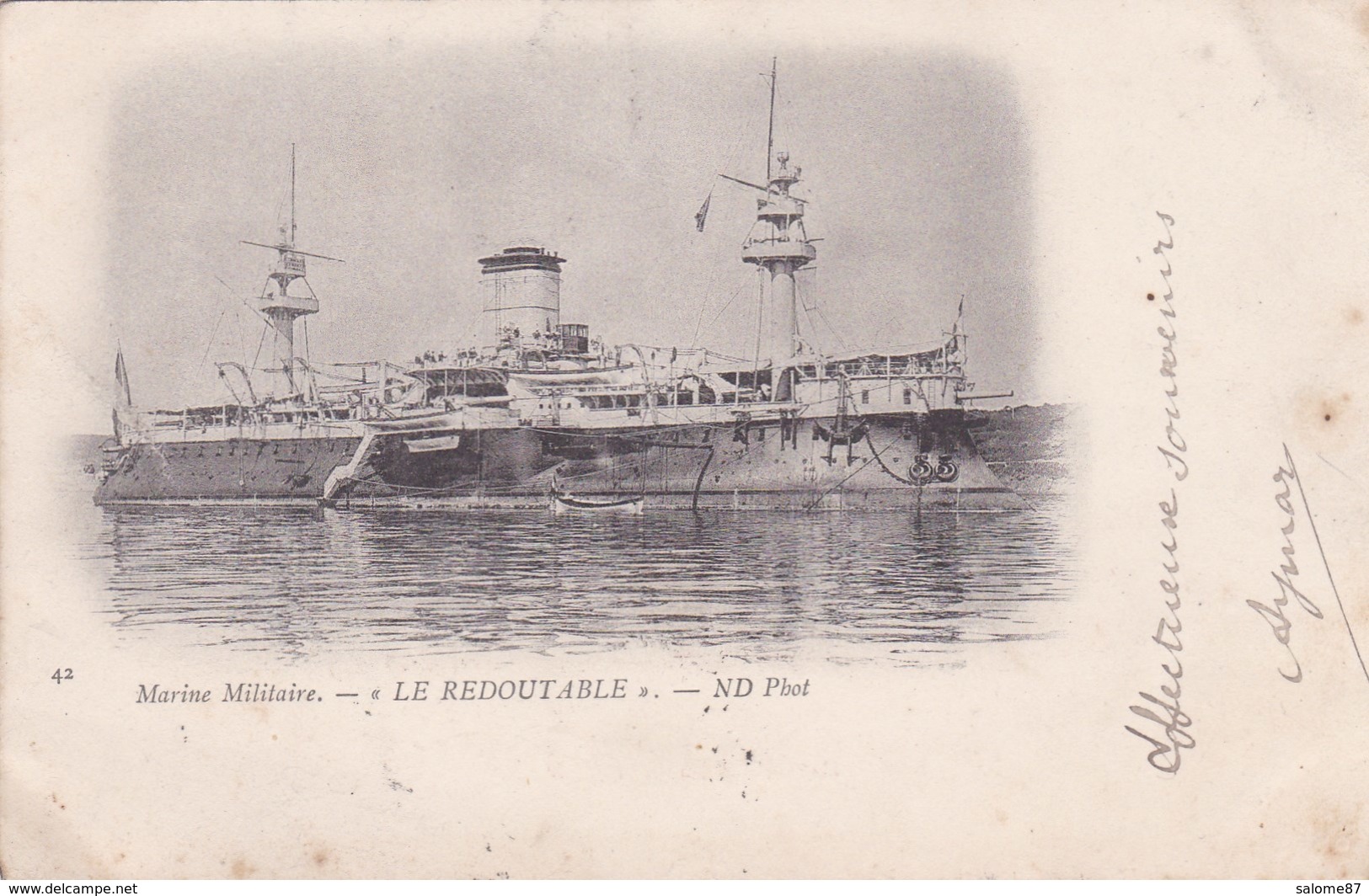 Cpa42 MARINE MILITAIRE LE REDOUTABLE 1902 - Guerra