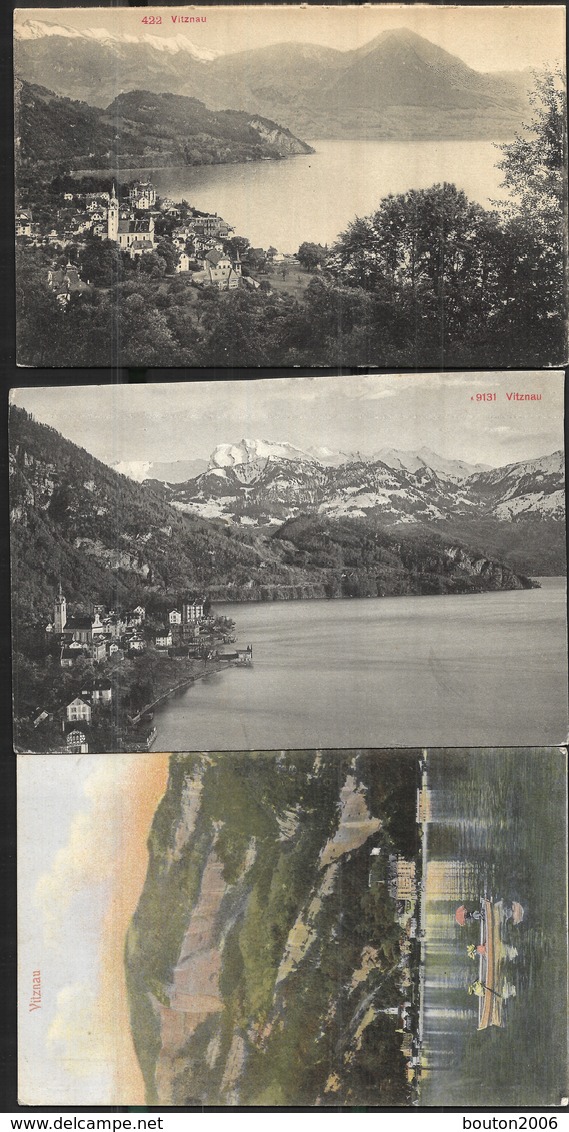 3 X Postcard Vitznau Vierwaldstättersee 1912 - Vitznau