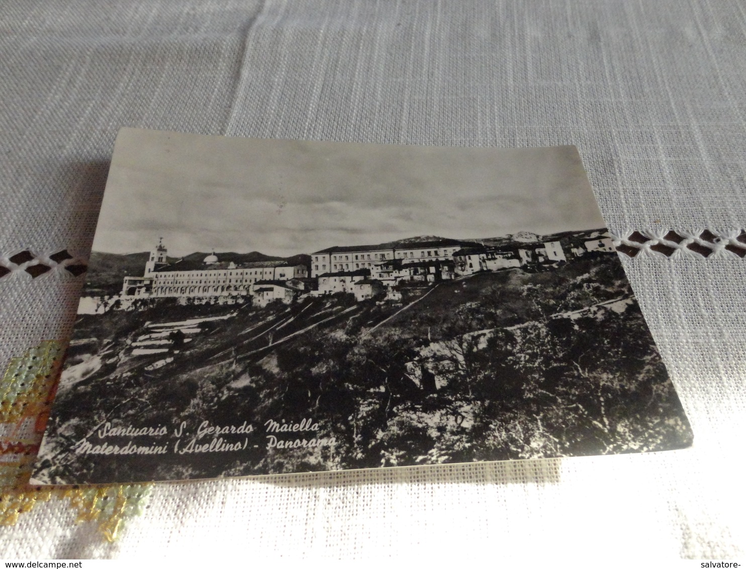 CARTOLINA SANTUARIO SAN GERARDO MAIELLA-MATERDOMINI (AVELLINO) PANORAMA-VIAGG.1959 - Avellino