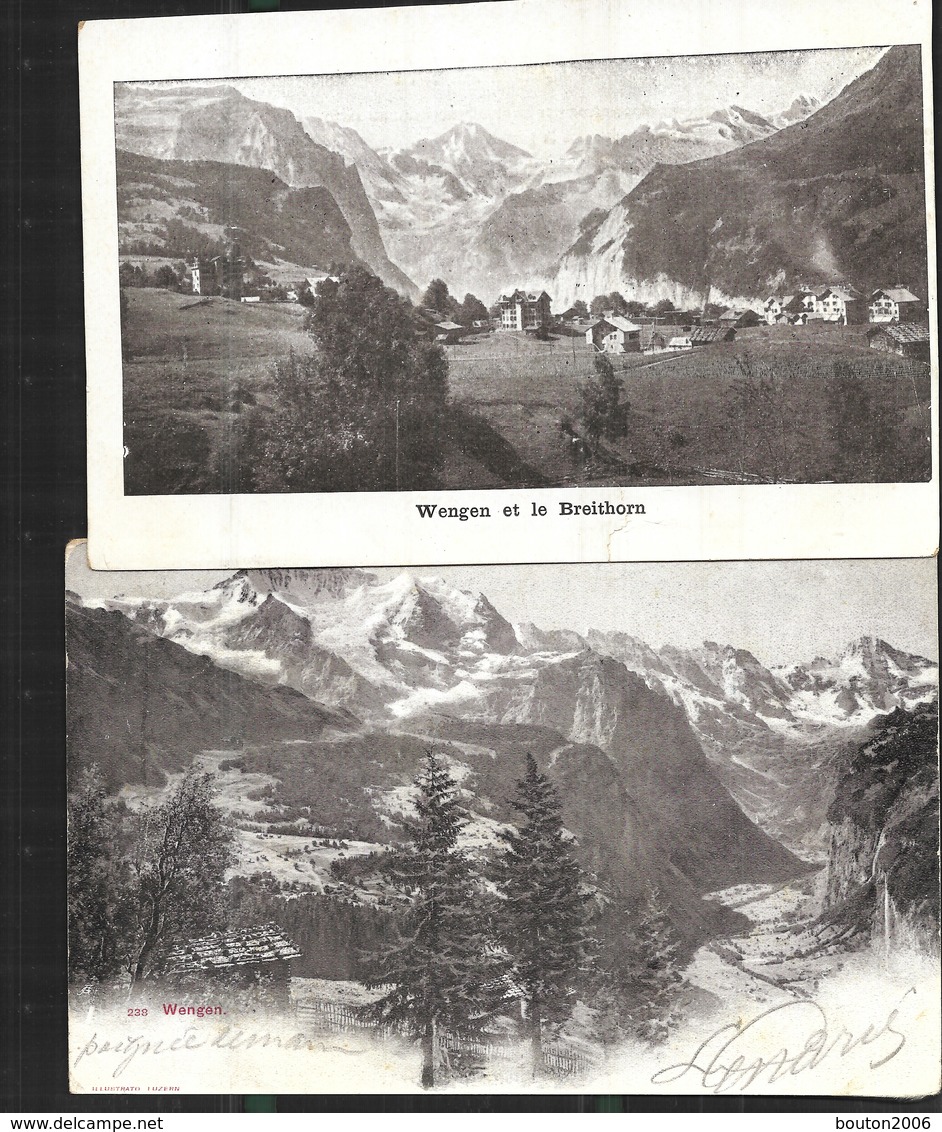 2 X Postcards Wengen1904 - Wengen