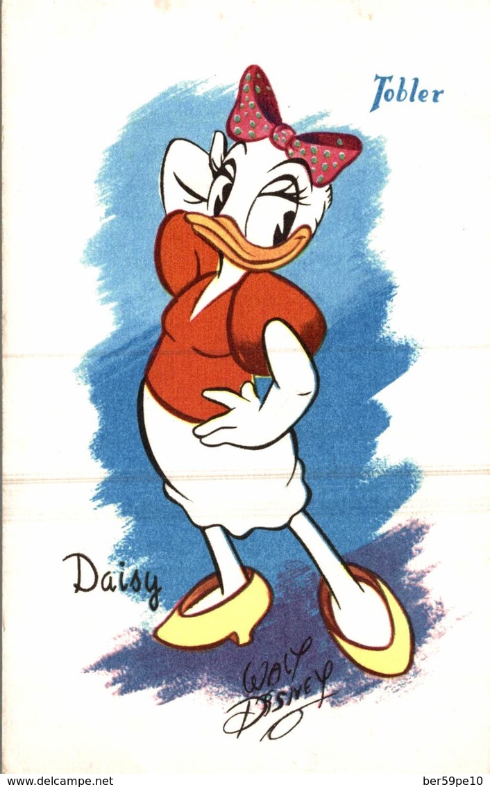 CARTE POSTALE PUBLICITAIRE CHOCOLATS TOBLER  WALT-DISNEY  DAISY - Autres & Non Classés