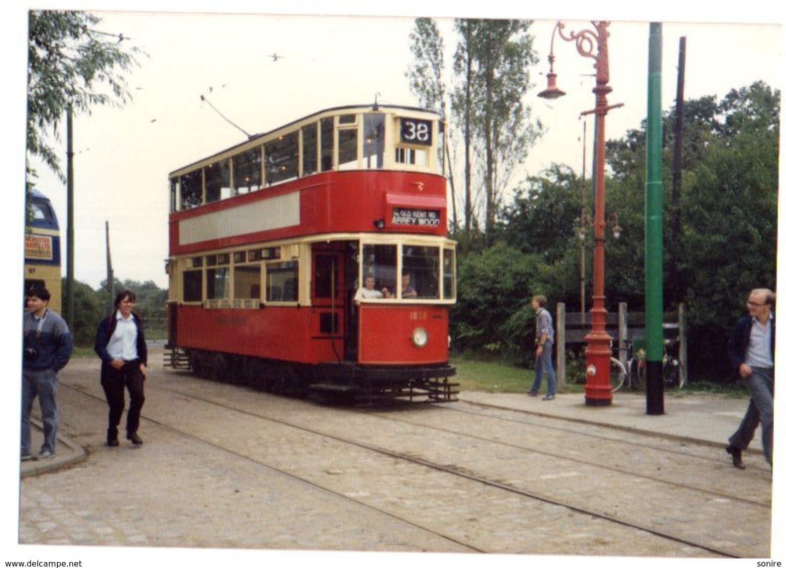 35mm ORIGINAL PHOTO BUS UK TRAMWAY ABBEY WOOD N°38 - F176 - Trains