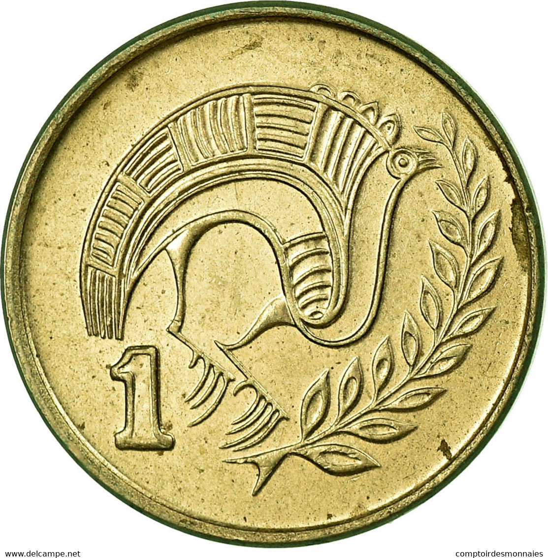 Monnaie, Chypre, Cent, 1991, TTB, Nickel-brass, KM:53.3 - Chypre