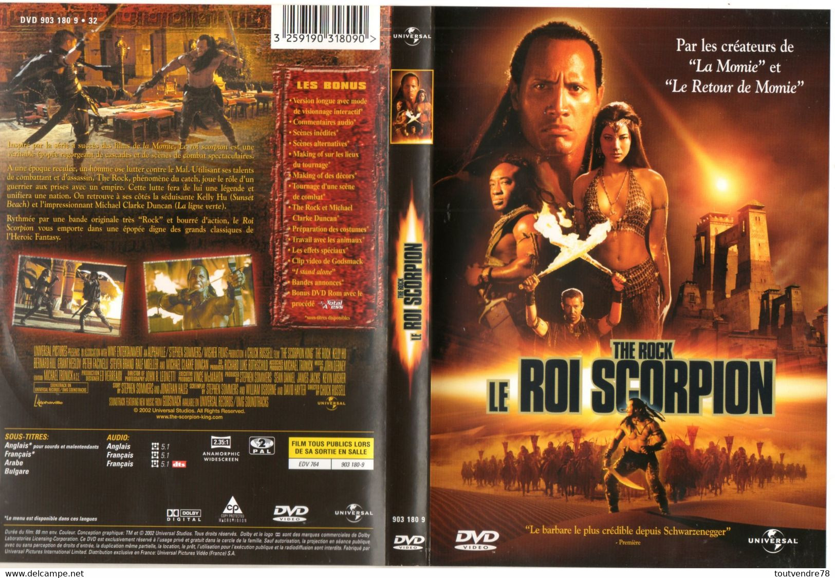 DVD022 / Aventure / Le Roi Scorpion - Action & Abenteuer