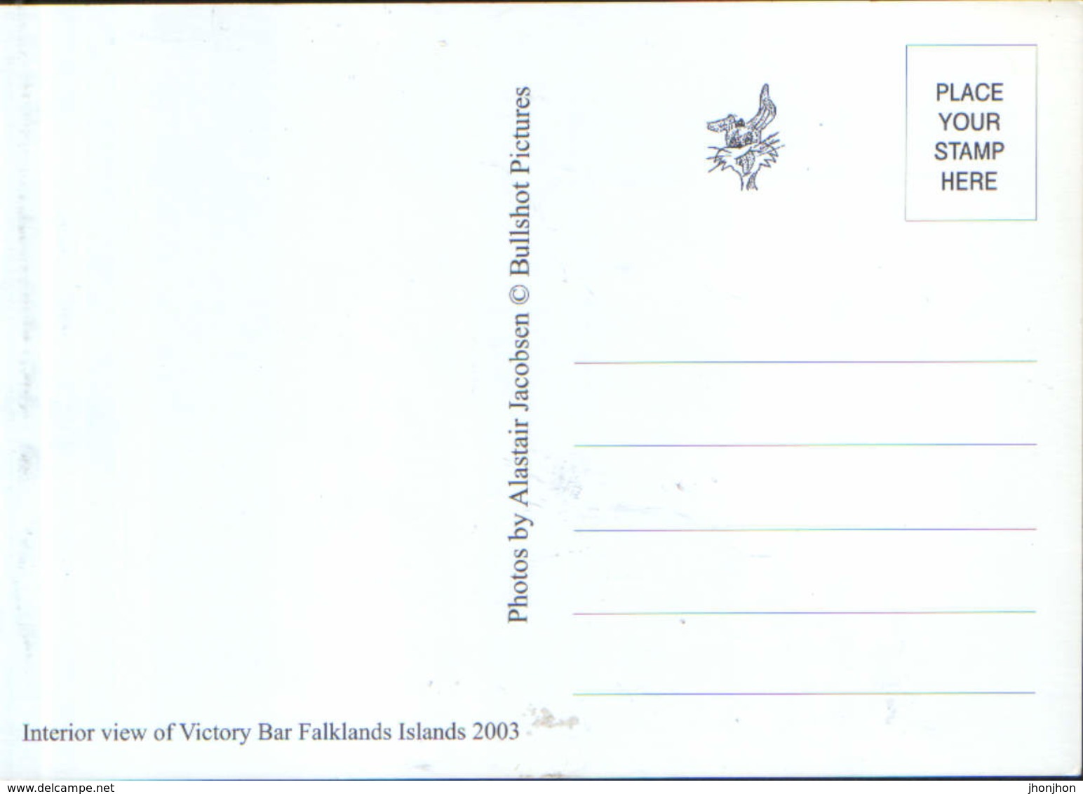 Falkland Islands - Postcard Unused  - Victory Bar Stanley-Interior View Of Victory Bar Flaklands Islands 2003 - 2/scans - Falkland Islands