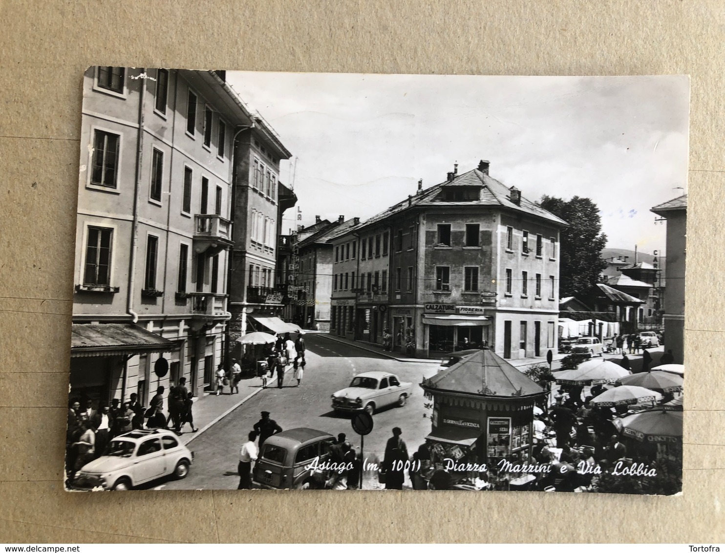 ASIAGO PIAZZA MAZZINI E VIA LOBBIA  1964 - Vicenza