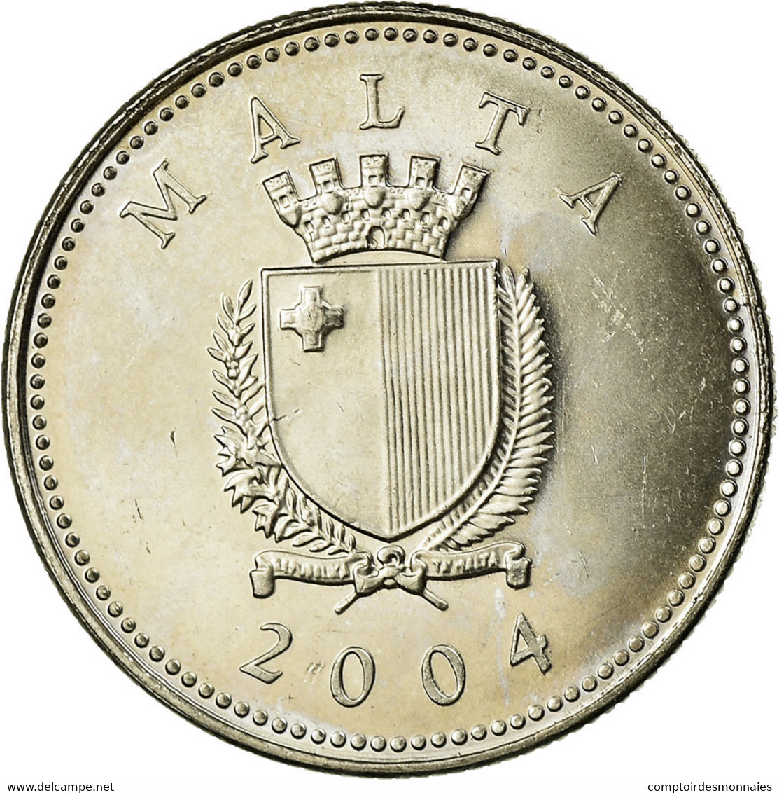 Monnaie, Malte, 2 Cents, 2004, SUP, Copper-nickel, KM:94 - Malta