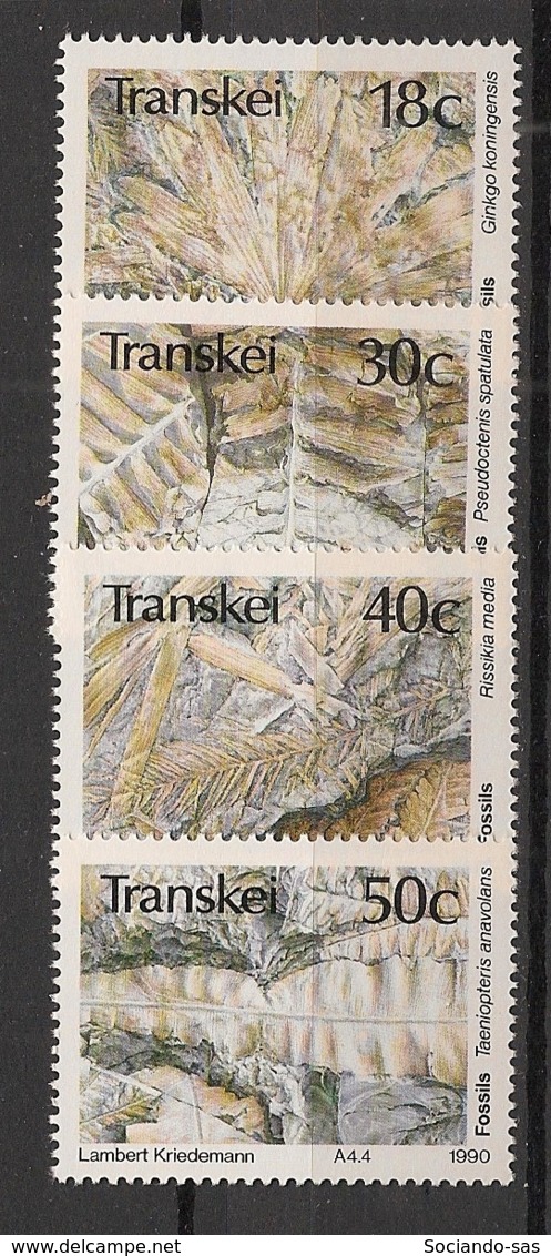 Transkei - 1990 - N°Yv.  246 à 249 - Fossiles / Fossils - Neuf Luxe ** / MNH / Postfrisch - Transkei