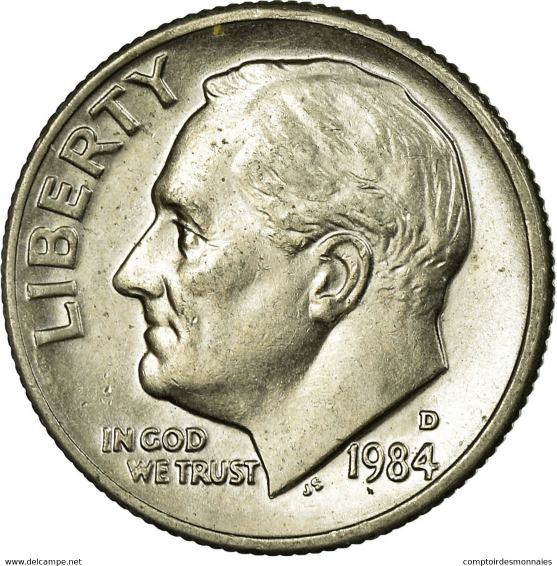 Monnaie, États-Unis, Roosevelt Dime, Dime, 1984, U.S. Mint, Denver, TTB - 1946-...: Roosevelt