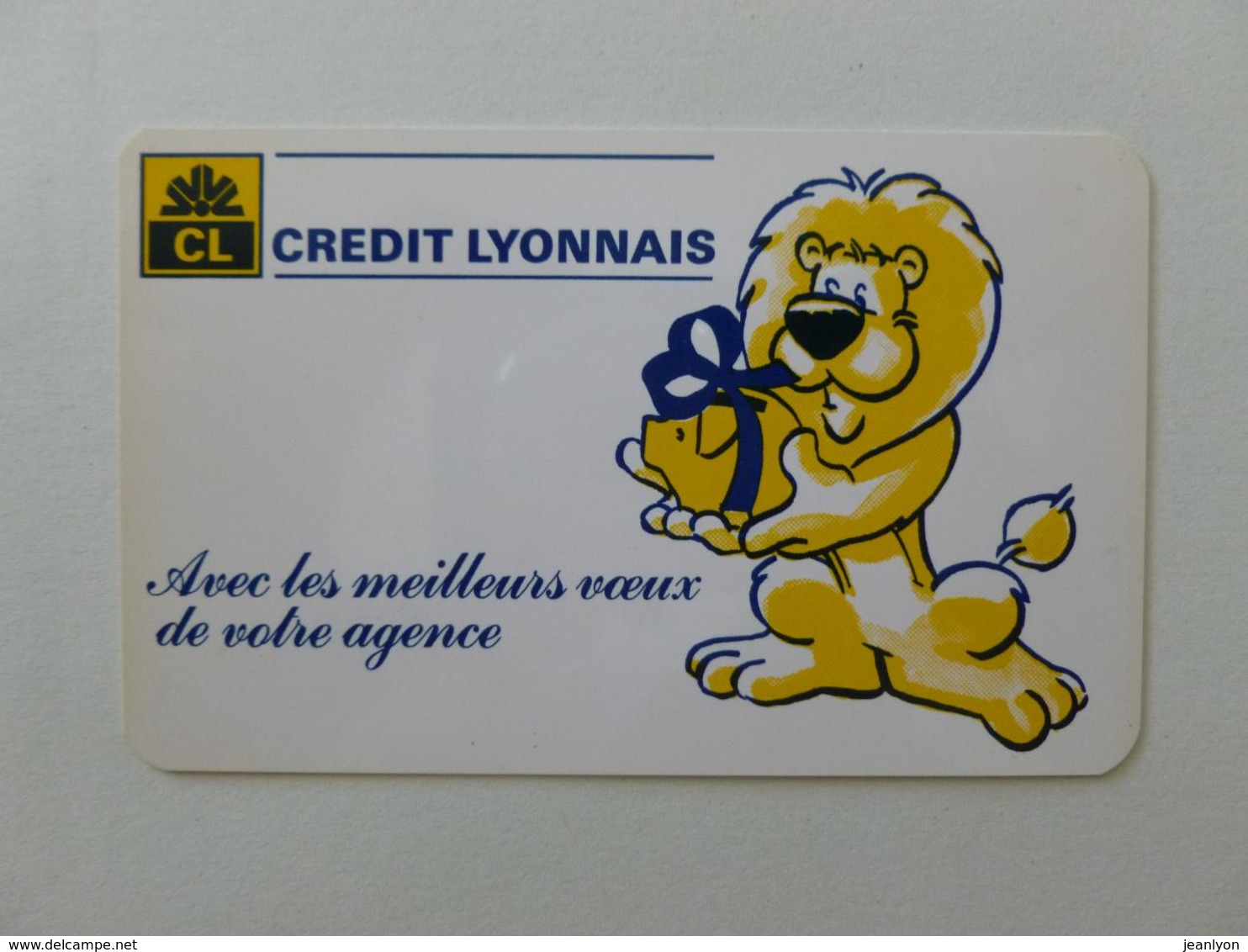 BANQUE / CREDIT LYONNAIS - Lion Avec Cochon Tirelire - Calendrier Poche 1984 - Petit Format : 1981-90