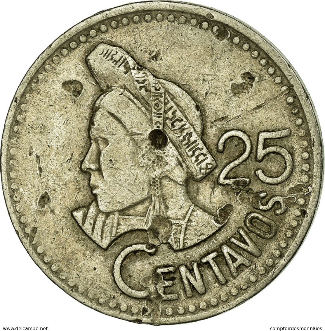 Monnaie, Guatemala, 25 Centavos, 1992, TB+, Copper-nickel, KM:278.5 - Guatemala