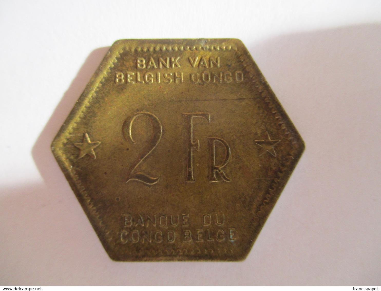 Congo Belge 2 Francs 1943 - 1945-1951: Régence