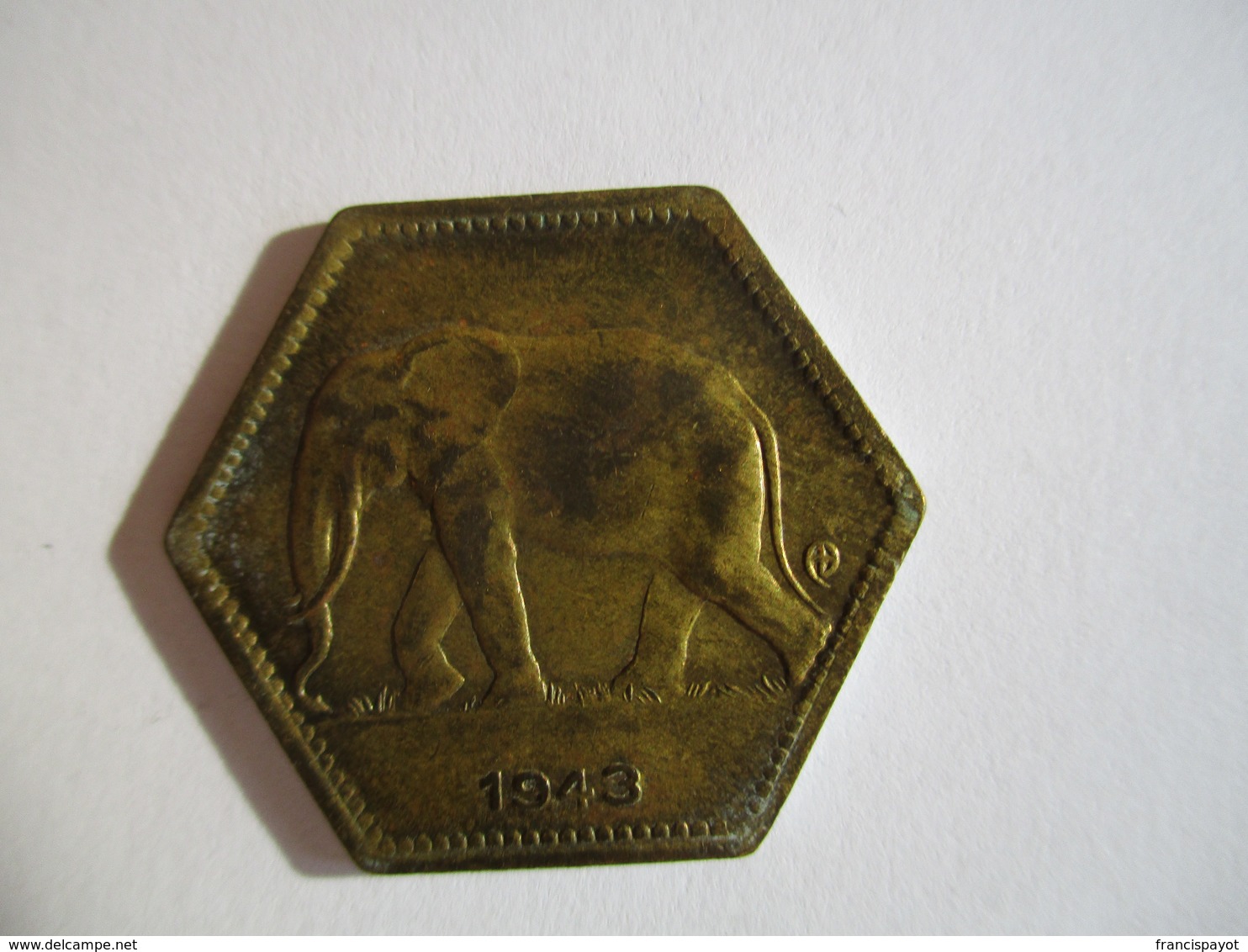 Congo Belge 2 Francs 1943 - 1945-1951: Regentschaft