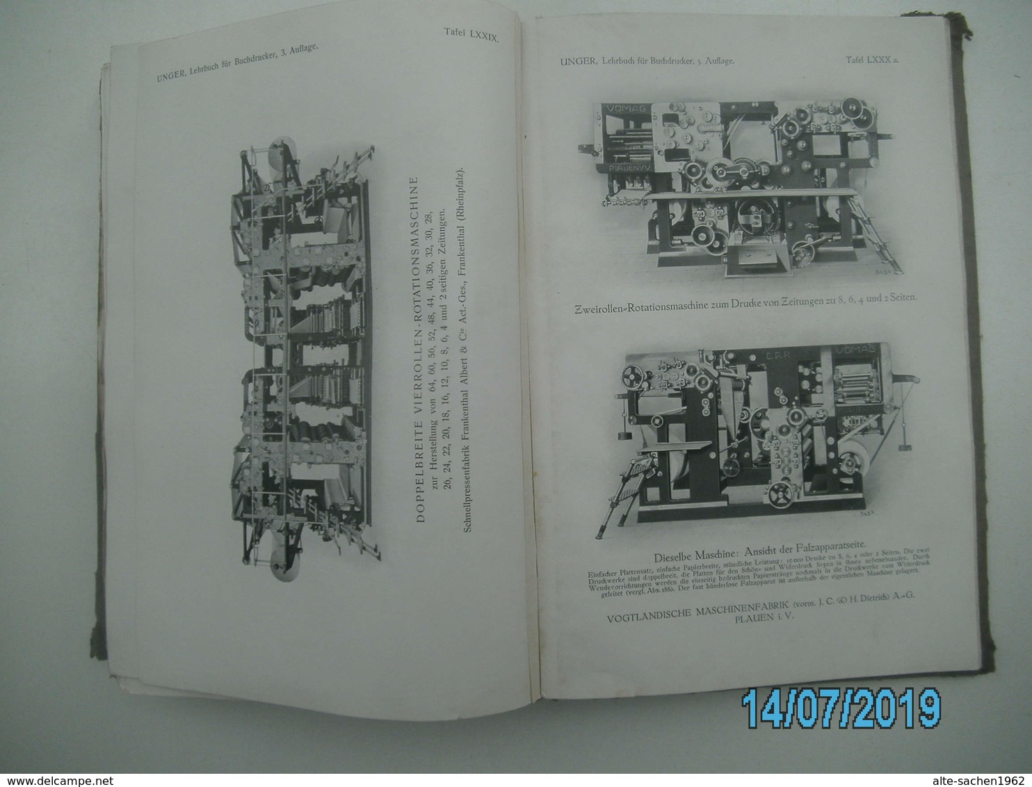 LEHRBUCH FÜR BUCHDRUCKER - "DRUCK" - 1922 - Regierungsrat-Prof. Arthur W. Unger