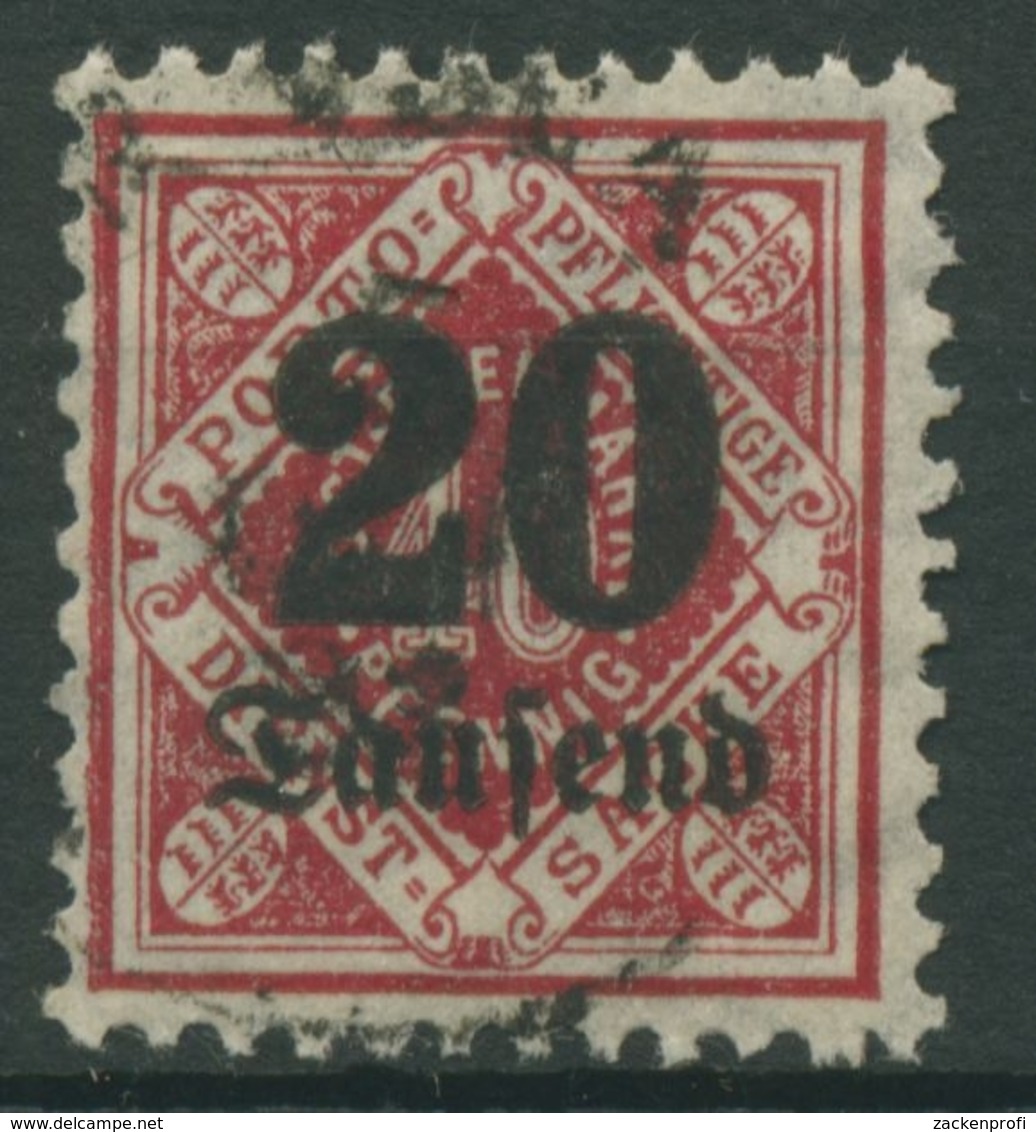 Württemberg Dienstmarken 1923 Mit Aufdruck 174 Gestempelt - Sonstige & Ohne Zuordnung