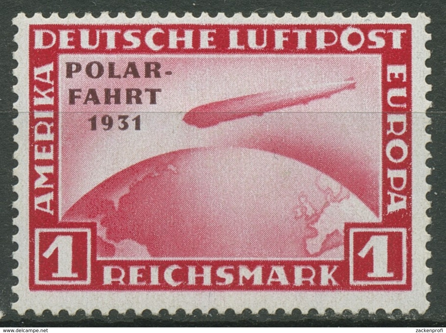 Deutsches Reich 1931 Zeppelin Polarfahrt 456 Mit Falz - Ungebraucht