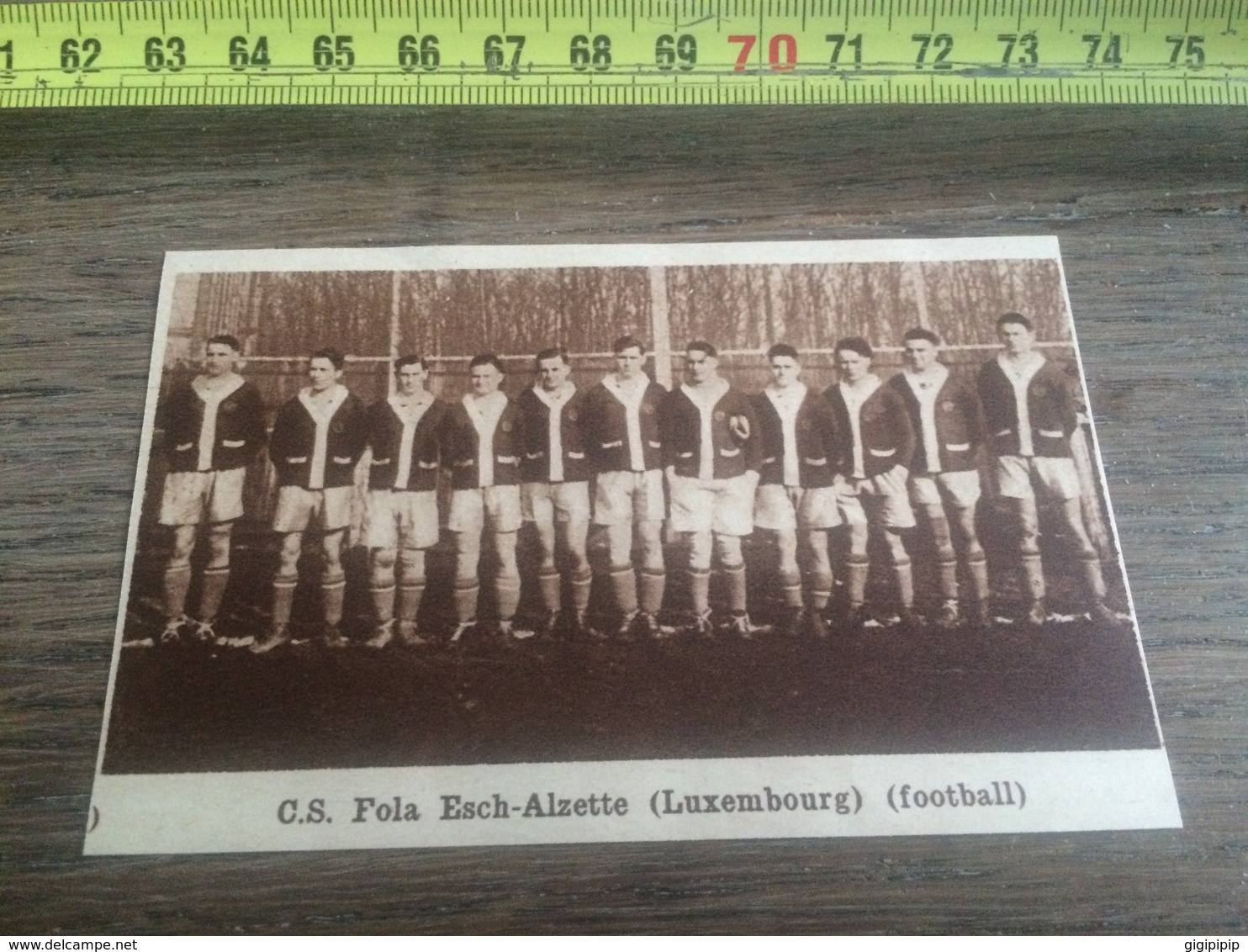 1932 1933 M EQUIPE DE FOOTBALL CS FOLA ESCH ALZETTE ESCH SUR ALZETTE LUXEMBOURG - Sammlungen