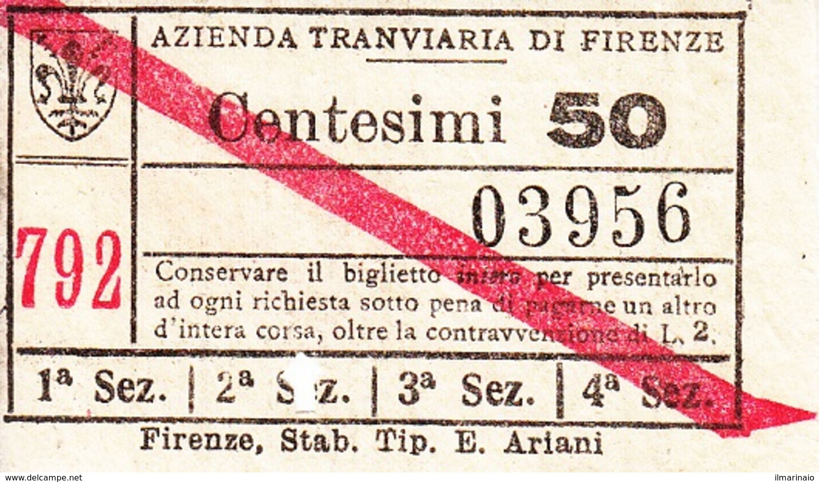 "" AZIENDA TRANVIARIA DI FIRENZE.-"" - Europa