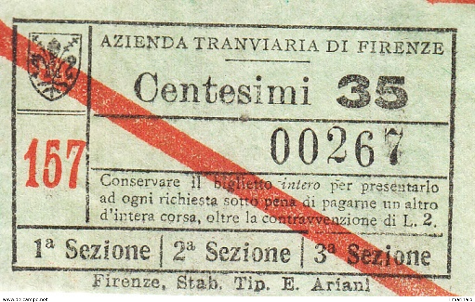 "" AZIENDA TRANVIARIA DI FIRENZE.-"" - Europa