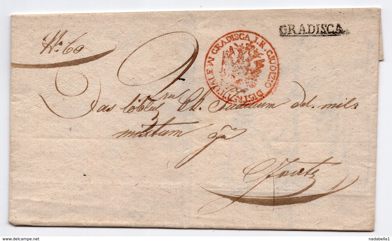 1837 GRADISCA, CROATIA, AUSTRO HUNGARIAN EMPIRE - ...-1850 Prephilately