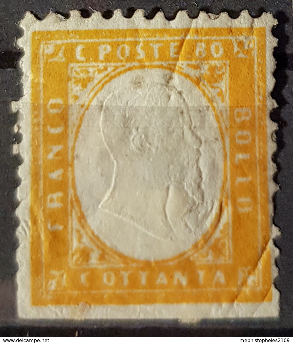 SARDINIA 1862 - MLH - Sc# 14 - 80c - Sardinia