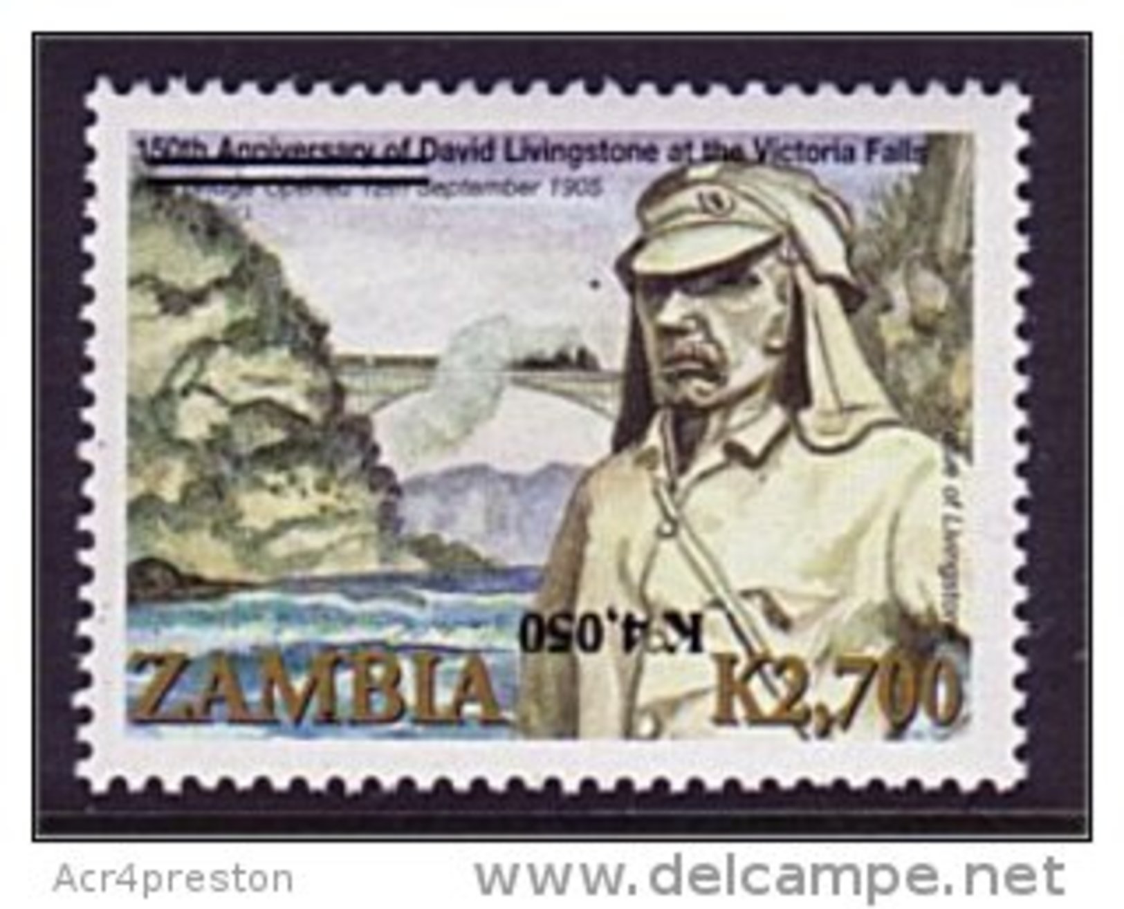 Zm1061a Zambia 2009, SG1061a, K4,050 On K2,700 Inverted Surcharge RARE - Zambia (1965-...)