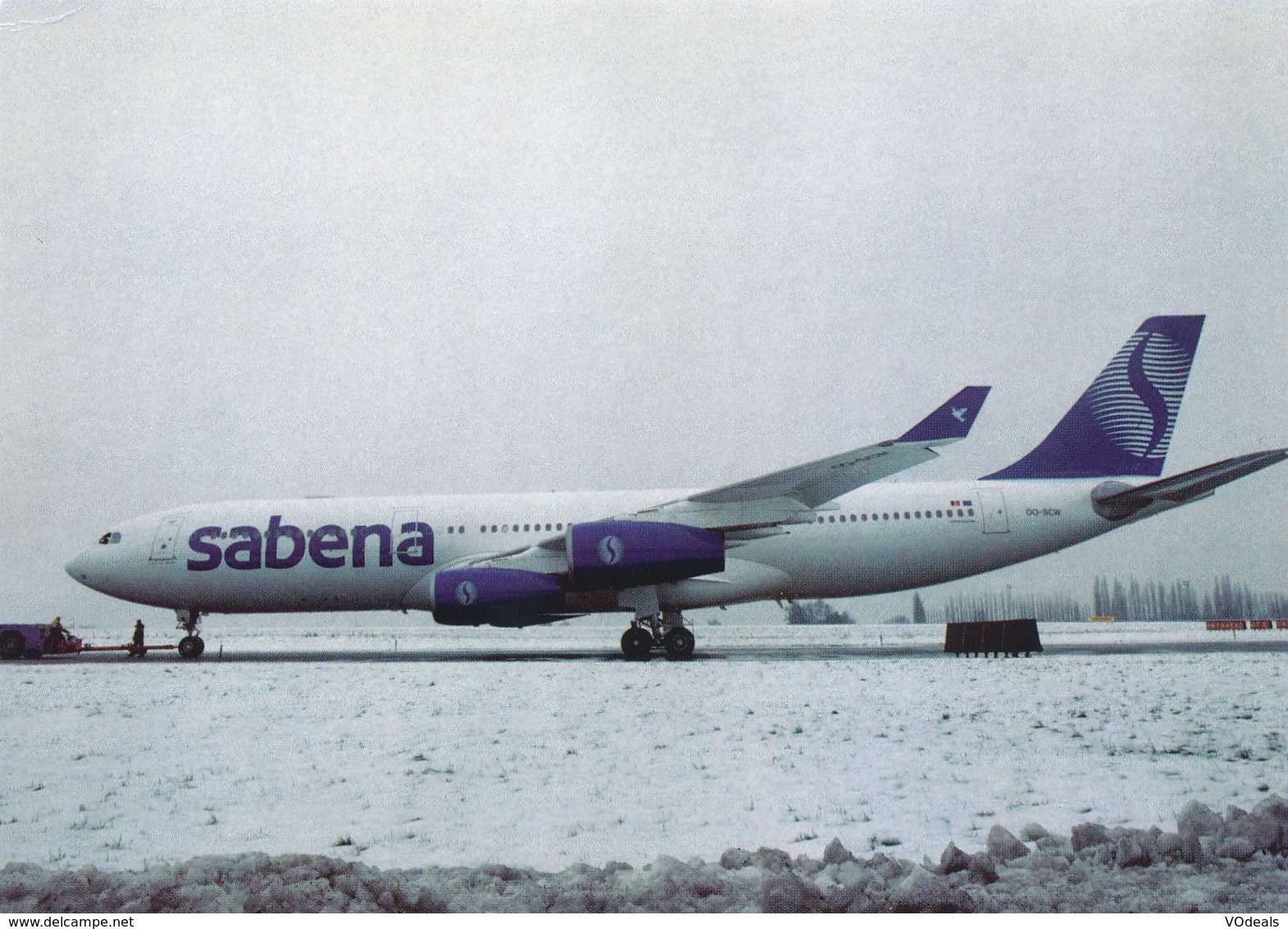 CP - Avion - Vliegtuig - Sabena - Airbus A340-xxx - OO-SCW - Autres & Non Classés
