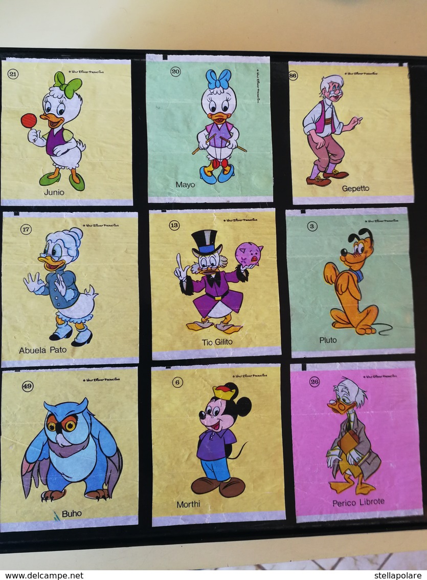 LOT OF 13 DISNEY WAX WRAPPERS BUBBLE GUM TOPPS BAZOKA JOE 1968 - Other & Unclassified