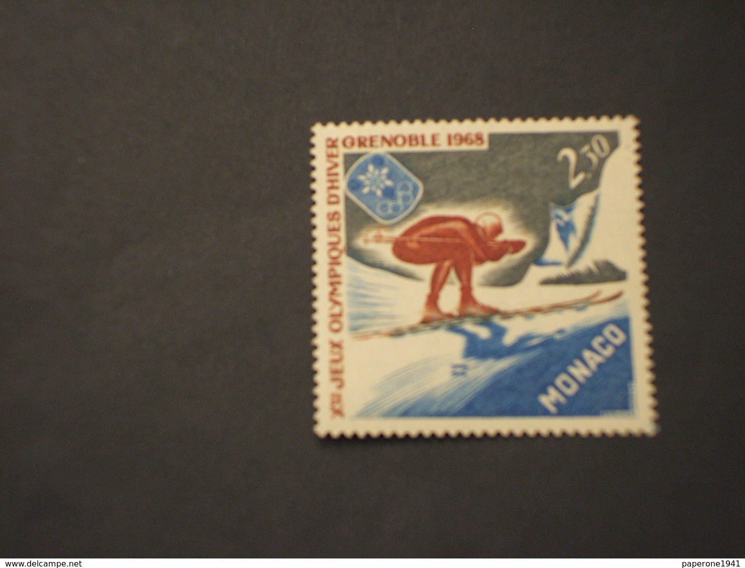 MONACO - 1967 SCIATORE  - NUOVI(++) - Unused Stamps