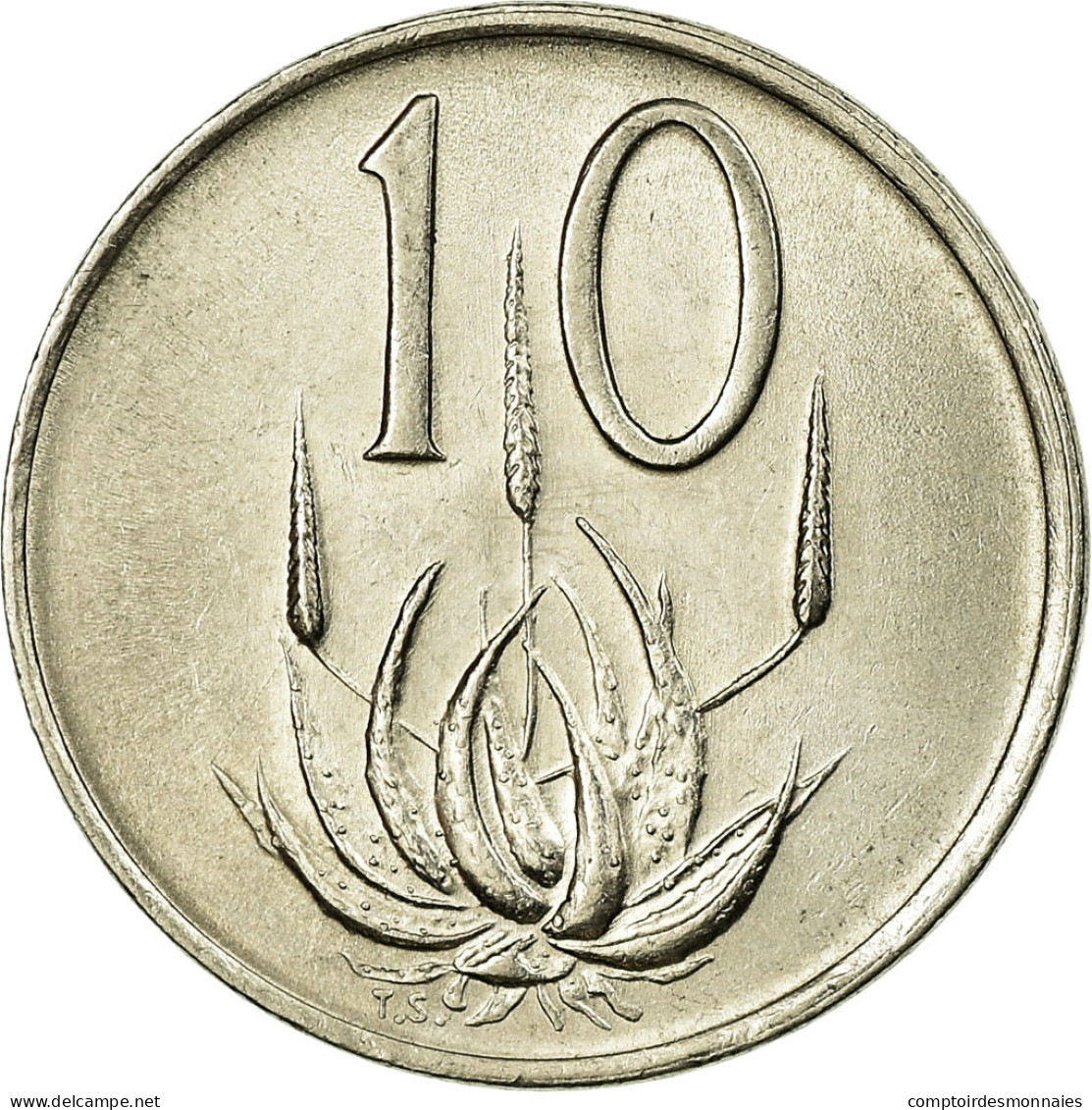 Monnaie, Afrique Du Sud, 10 Cents, 1972, TTB, Nickel, KM:85 - Afrique Du Sud