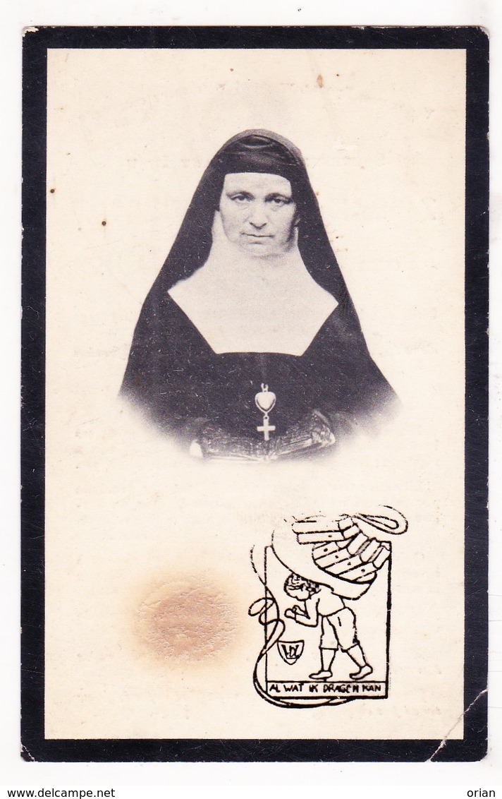 DP Foto - Directrice Watergesticht Kneipp Sleidinge - EZ Zéline M. Vincent - Zr. Euphemie ° 1852 † 1907 / Evergem - Andachtsbilder